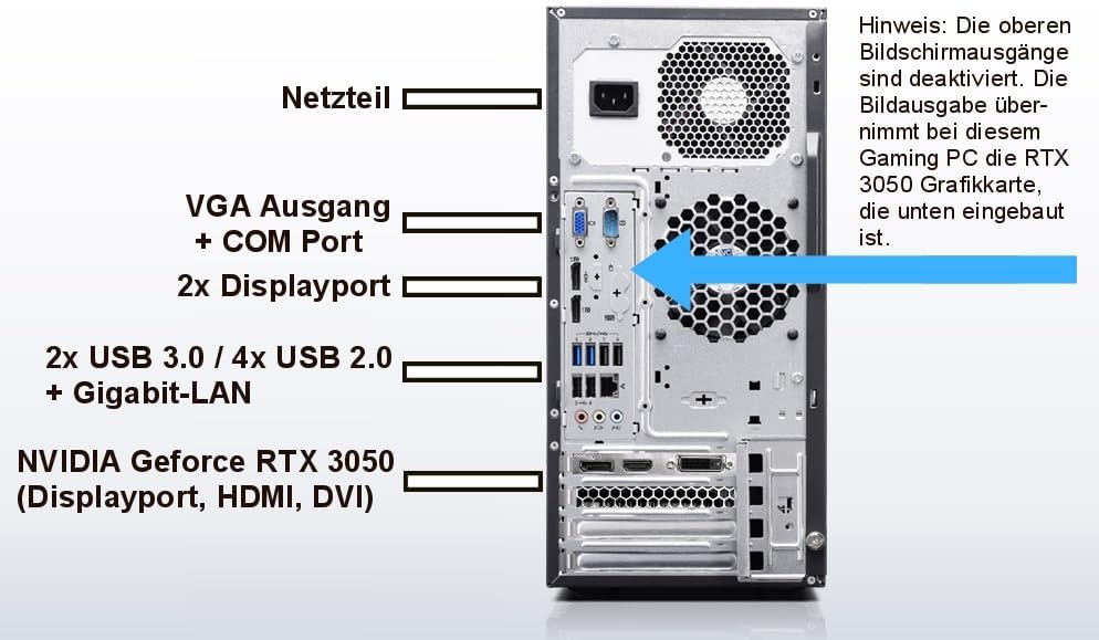 Lenovo Raytracing Gaming PC Intel i7 4770 8-Thread Computer mit 3 Jahren Garantie! | 32GB | NVIDIA Geforce RTX 3050 8 GB DDR6 | 1TB SSD | DVD±RW | Windows11 | WLAN | USB 3-7641