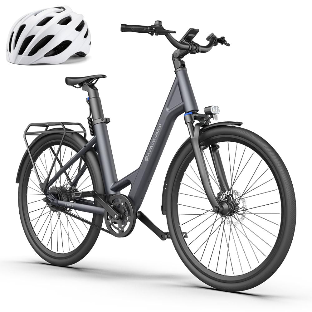 A Dece Oasis ADO e Bike 28 Zoll, E-Bike Air 28 Elektrofahrrad,345,00 Wh Akku, ebike Damen/Herren,Gray