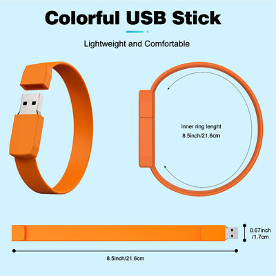 USB Stick 8GB 10 Stück Speichersticks Armband Bunt USB 2.0 Memory Sticks 8 GB 10er Pack Mehrfarbige Flash Drives Datenspeicher Pendrive USB 2.0 Flash Laufwerk for by FEBNISCTE