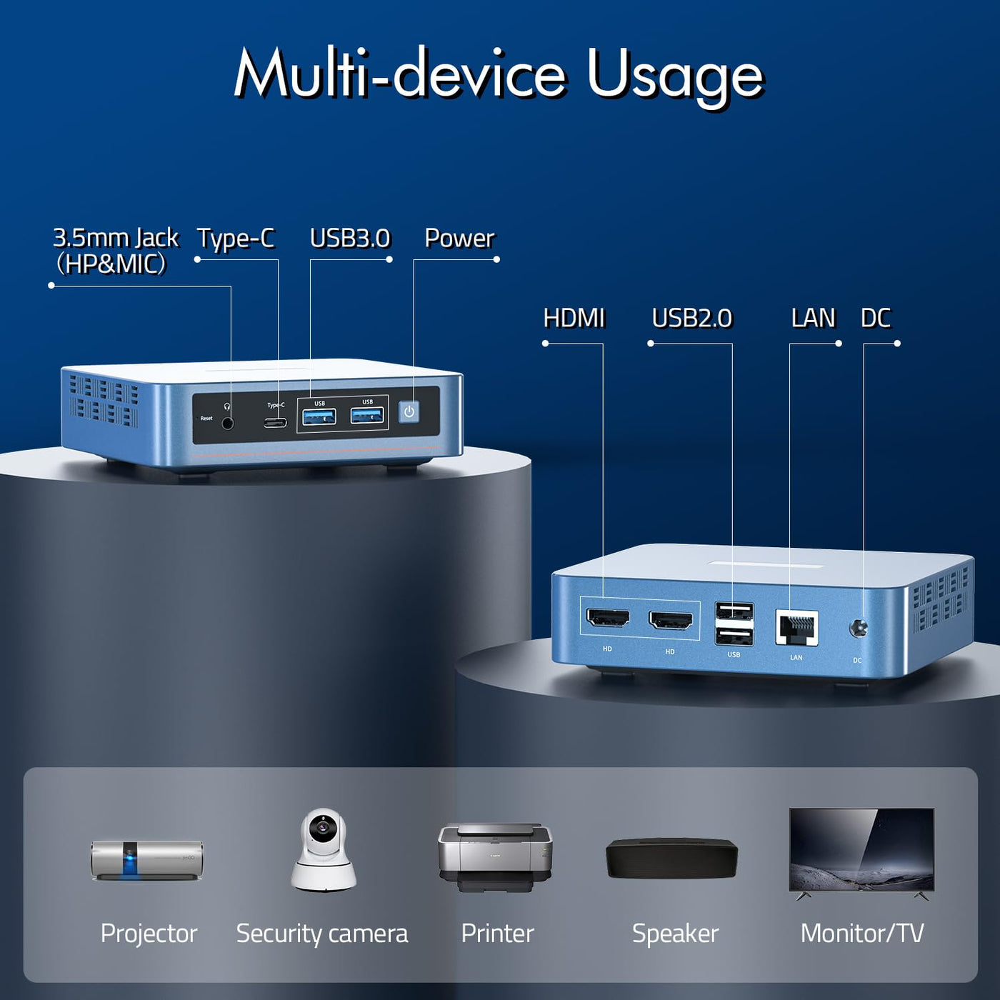 Trycoo WI-6 Mini PC 16 GB RAM 512 GB M.2 SSD, Intel 12. Generation N95 (bis zu 3,4 GHz) Mini Computer, 4K Mini Desktop PC Win 11 Pro, Gigabit-Ethernet/WiFi/BT/2* HDMI/USB-C, für Alltag Verwenden