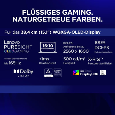 Lenovo Legion 5i 15IRX10 Gaming AI Laptop | 15.1" WQXGA 165Hz OLED Display | NVIDIA GeForce RTX 5070 | Intel Core i7-13650HX | 32GB RAM | 1TB SSD | Win11 | QWERTZ | Eclipse Black | 3 Monate GamePass