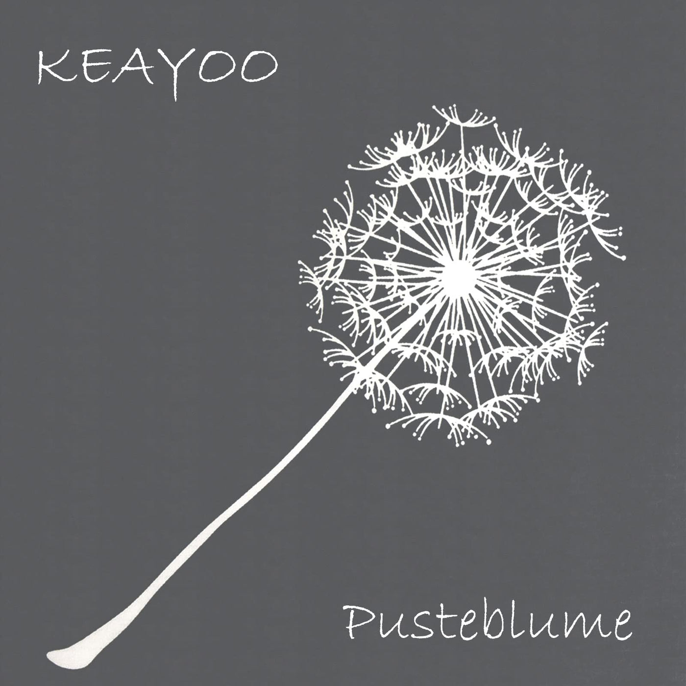 KEAYOO Bettwäsche 135x200 Grau Weiß Wendebettwäsche Pusteblume Muster 100% Baumwolle für Sommer bis Winter Soft Touch mit Reißverschluss 4teilig Set