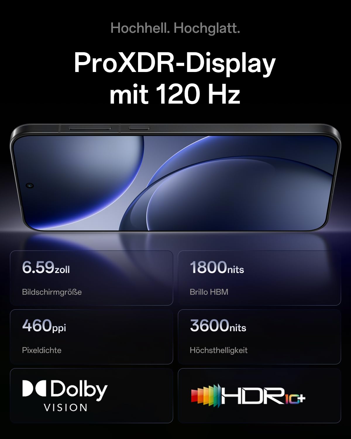 OPPO Find X9 5G 12+512GB, AI-freigeschaltetes Smartphone, 6,59" 120Hz ProXDR Display, 50MP Hasselblad-Kamera, 4K Motion, 7025 mAh Akku, IP69, Space Black (inkl. 80W SUPERVOOC Ladegerät und Enco Air4)