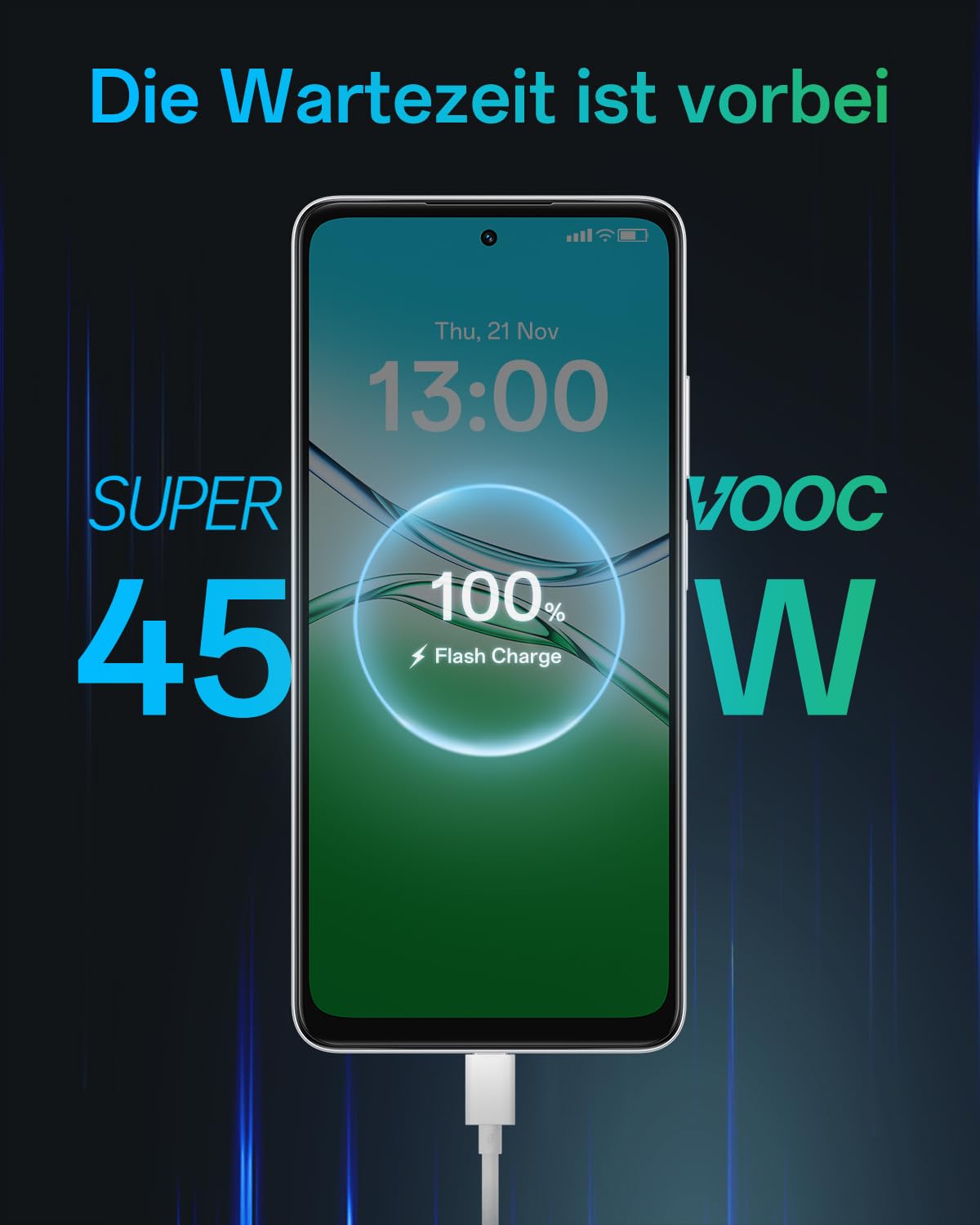 OPPO A5 4G 6GB+128GB, Entsperrtes Smartphone mit KI, 6,67-Zoll-Display mit 90 Hz, 50-MP-AF-Kamera, 6000-mAh-Akku, IP65-Schutz gegen Wasser und Staub, Mist White (inklusive 45-W-SUPERVOOC-Ladegerät)