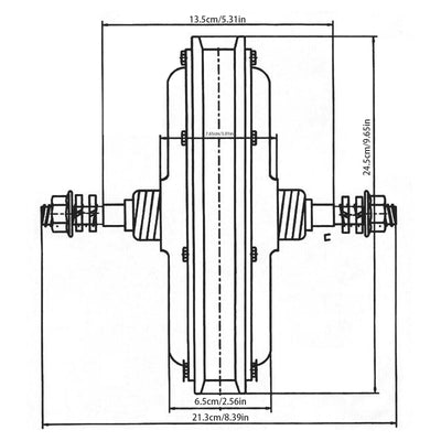 YyanLAK Elektrofahrrad Umbausatz, 20 Zoll 48V 1000W Laufradsatz Ebike, Elektrofahrrad Hinterrad Ebike LED Nabenmotor Umbausatz