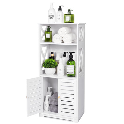 Tiasott Badezimmer-Boden-Aufbewahrungsschrank, Badezimmer-Aufbewahrung, Möbel, Heim-Organizer, Regal, Regal, Regal, wasserdicht, Badezimmerschrank, freistehender Schrank mit Regal, Eckschrank, 30 x 22