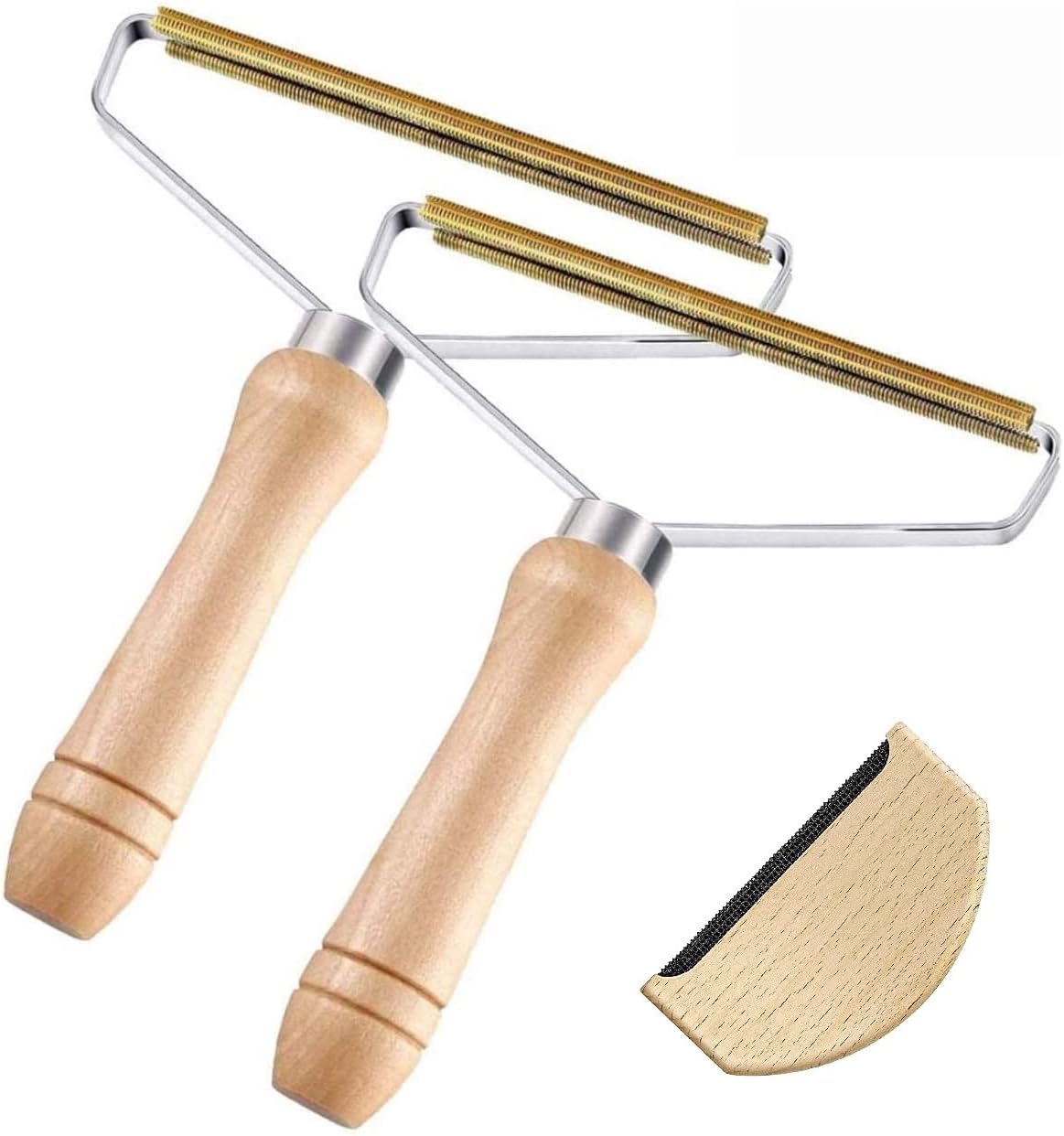 Anti-Pilling-Rasier-Set, 1 Kamm, Kaschmir und 2 Pack Handbürste, Anti-Borsten, Kombination für Kaschmir-Pullover, Kleidung, Werkzeug, zum Entfernen von Knödeln, Kleidung