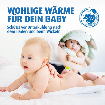 reer Wickeltischstrahler FeelWell 2in1, Standheizstrahler und Wandmontage, 2 Heizstufen, Timer, Kippsicherung, geprüft nach Medizinstandard, Weiß, aus Metall