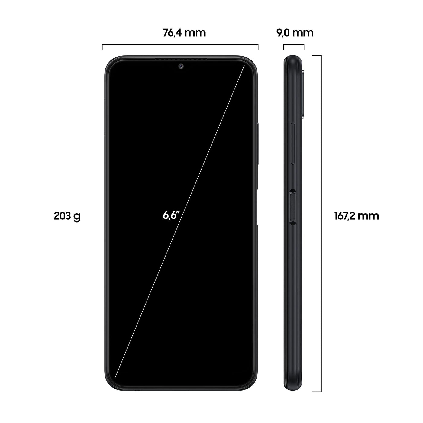 Samsung Galaxy A22 5G Smartphone 6.6 Zoll 64GB Android Handy Mobile Gray, Inkl. 30 Monate Herstellergarantie [Exklusiv bei Amazon]