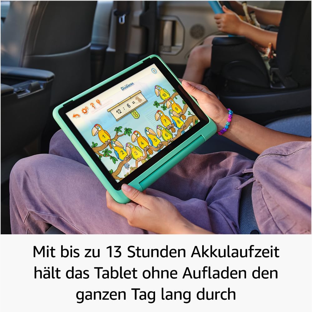 Fire HD 10 Kids Pro-Tablet (Neueste Generation), für Kinder ab dem Grundschulalter | 10-Zoll-Display, lange Akkulaufzeit, Kindersicherung und dünne Hülle | Version 2023, 32 GB, Sternennebel-Design