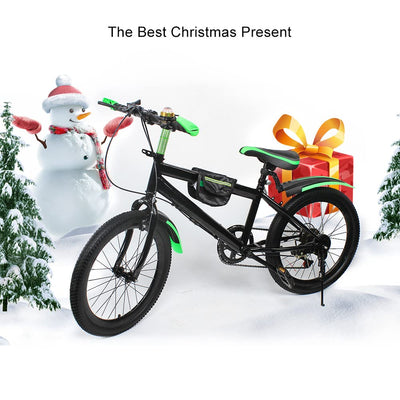 SHZICMY 20 Zoll Mountainbike Doppelscheibenbremse Kohlenstoffstahl Fahrrad City Fahrrad