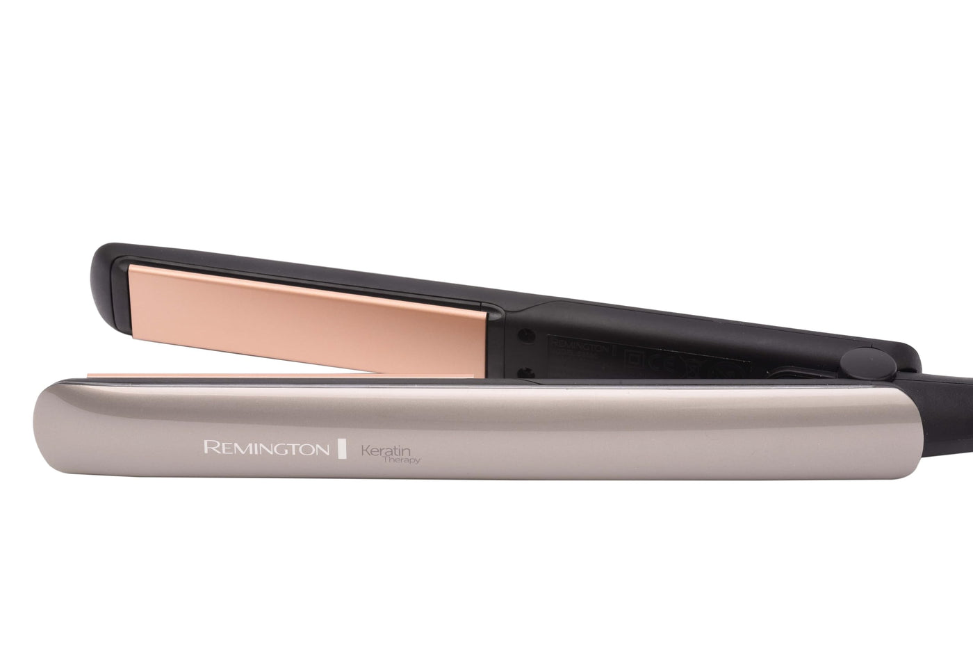 Remington Glätteisen Profi [Hitzeschutzsensor um Haarschäden zu verringern] Keratin Protect (hochwertige Keratin-Keramikbeschichtung mit Mandelöl) Digitales Display, 160-230°C, Haarglätter S8593