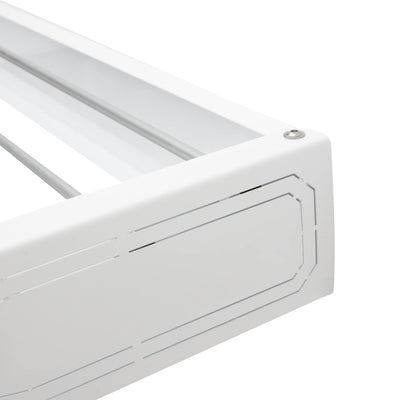 HomeArt Wäscheständer zur Wandmontage, 75 cm, einziehbarer Wäscheständer, faltbarer Wäschetrockner, Innen- und Außenbereich, kompaktes gemustertes Design, 20 kg Tragkraft, Weiß