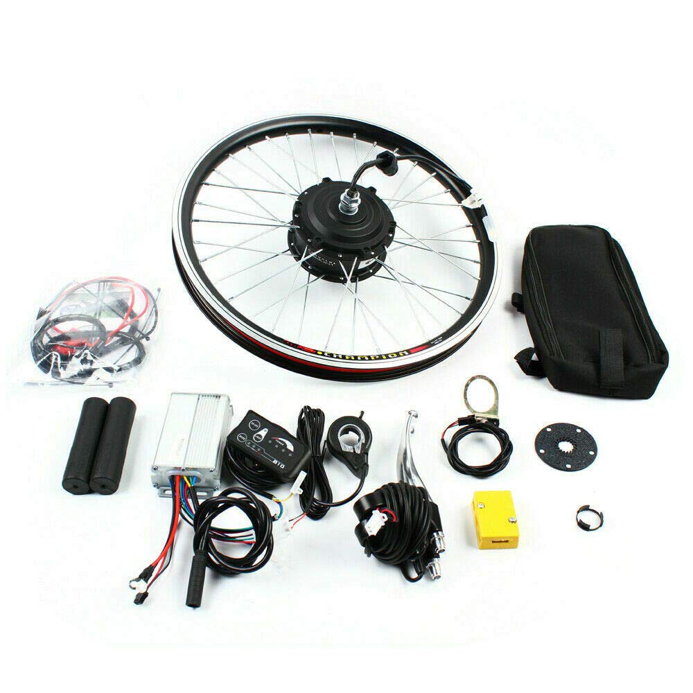 Bathrena Elektrofahrrad Umbausatz 20 Zoll E-Bike Conversion Kit 36V/48V Elektrofahrrad Vorderrad/Hinterrad Umbausatz Motor E-Bike Conversion Kit (36V 250W Vorderrad)