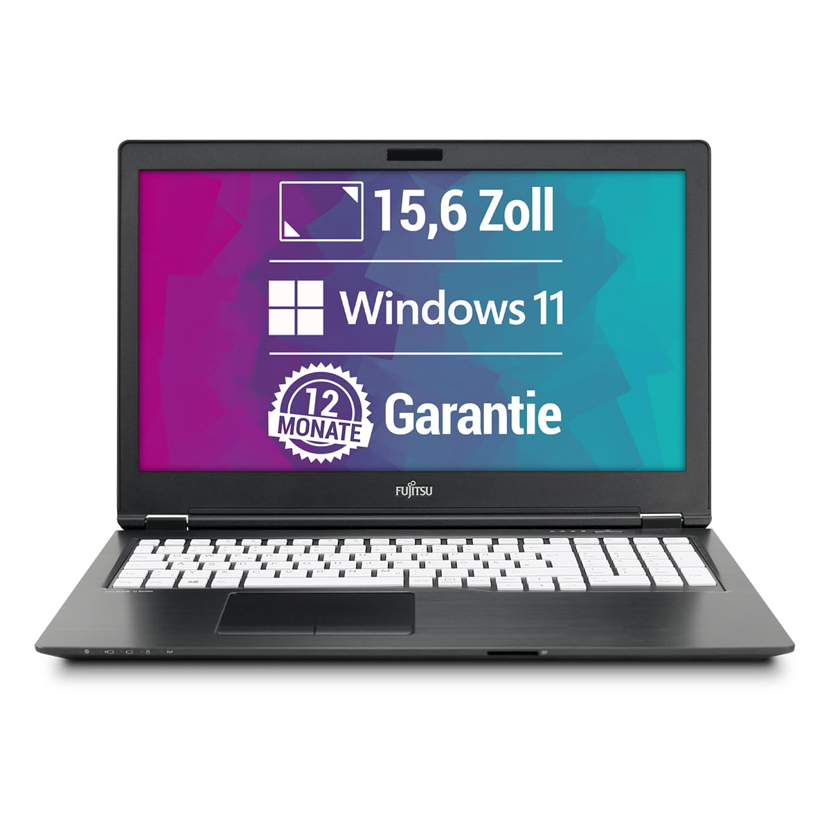 Fujitsu LifeBook U758 15,6 Zoll Full HD Laptop Intel Core i5-7200U@ bis zu 3,1 GHz 16 GB 512 GB SSD mit Windows 11 Pro & GRATIS Antiviren-Software inkl. 12 Monate Garantie (Generalüberholt)
