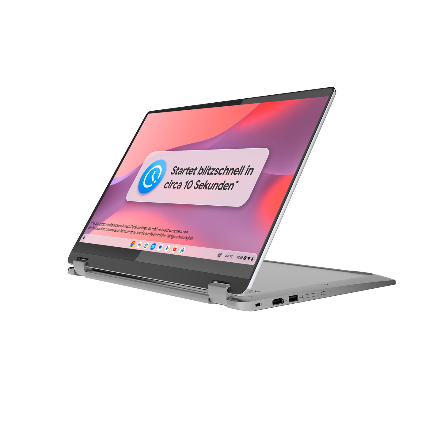 Lenovo Chromebook IdeaPad Flex 3 Convertible Laptop | 15.6" Full HD Display | Intel Celeron N4500 | 8GB RAM | 128GB eMMC | Intel UHD Grafik | ChromeOS | QWERTZ | grau | 3 Monate Premium Care