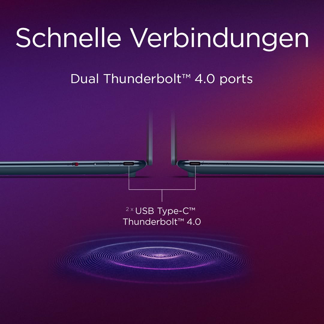 Lenovo Yoga Slim 9i Laptop | Copilot+ PC |14" 4K WQUXGA OLED Touch Display | Intel Core Ultra 7 | 32GB RAM | 1TB SSD | Intel Arc Grafik | Windows 11 Home | QWERTZ | Tidal Teal | 3 Jahre Premium Care