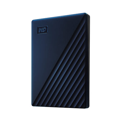 WD My Passport for Mac externe Festplatte 2 TB (mobiler Speicher, USB-C-fähig, herunterladbare Software, Passwortschutz, Mac kompatibel, einfach einzusetzen) mitternachtsblau