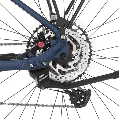 FISCHER E-Bike Trekking VIATOR 8.0i, Elektrofahrrad für Damen und Herren, RH 45 cm, Mittelmotor 90 Nm, 36 V Akku, sattblau