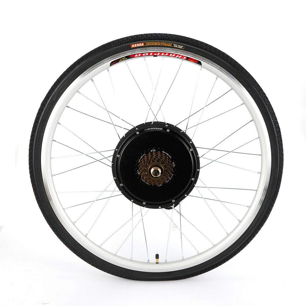 MINUS ONE Elektrisches 28” Fahrrad-Umbausatz E-Bike Conversion Kit Elektrofahrrad Kit Hinterrad Elektrofahrrad Motor Umbausatz (48V 1000W mit LCD)