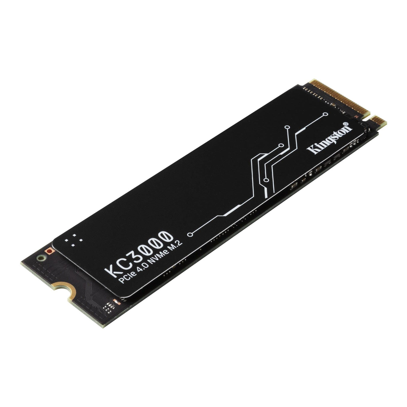 Kingston KC3000 PCIe 4.0 NVMe M.2 SSD - Hochleistungsspeicher für Desktop- und Laptop-PCs -SKC3000S/1024G Schwarz 1024GB