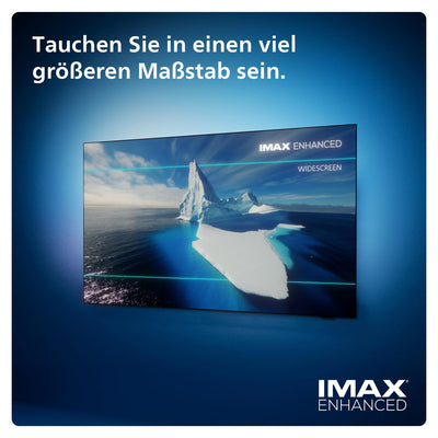 Philips Ambilight 65OLED809 4K OLED Smart TV - 65-Zoll Display mit P5 AI Perfect Picture, Ultra HD Google TV, Dolby Vision und Dolby Atmos Sound - Funktioniert mit Alexa und Google Sprachassistent
