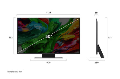 LG 50QNED86A6C TV 50 Zoll (127 cm) 4K QNED evo AI TV (α7 Gen8 4K AI Prozessor, webOS 25, 60Hz) [Modelljahr 2025]