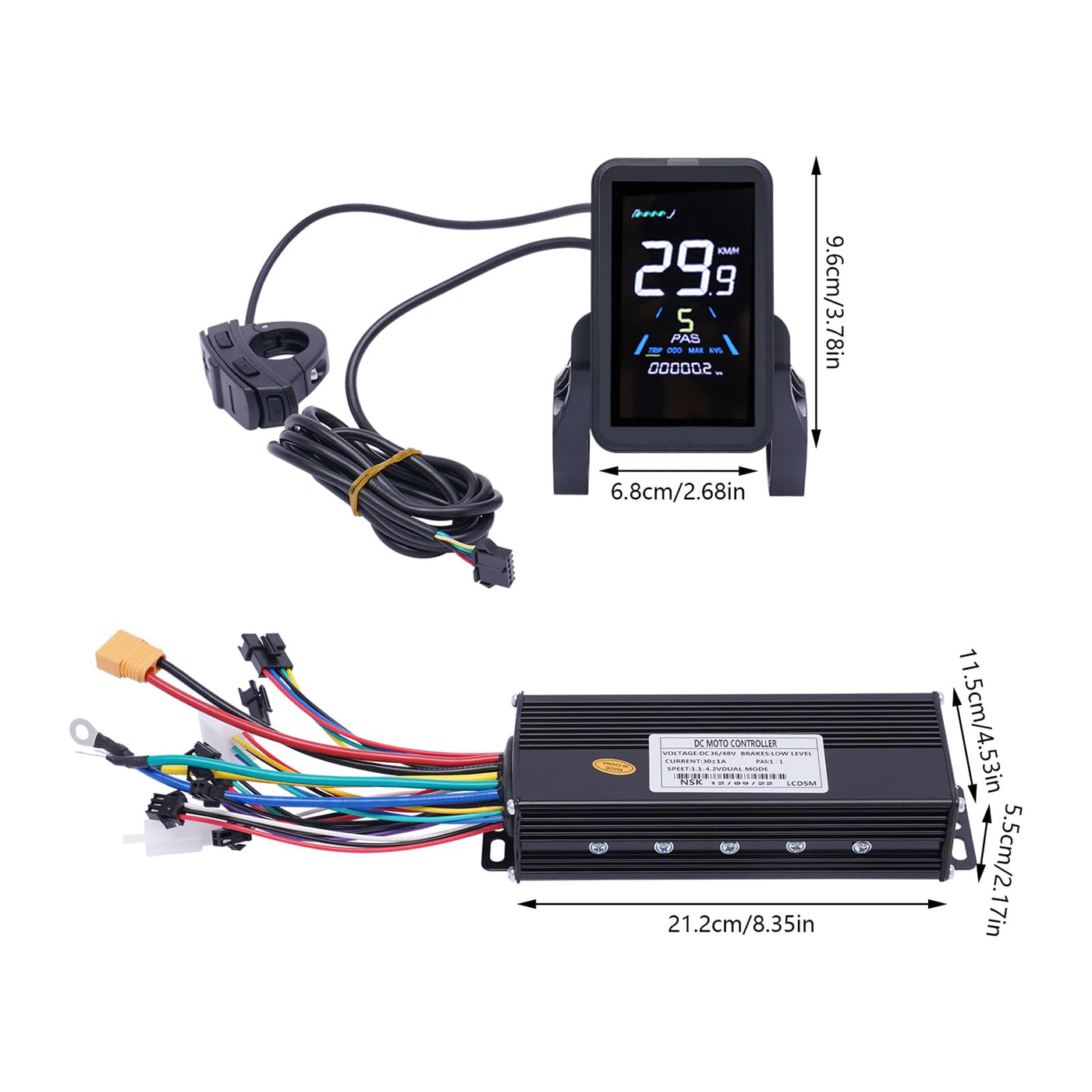 SABUIDDS 28" & 29" E-Bike Umbausatz 1000 Watt Fahrrad Motor Kit Elektro Hinterrads Brushless Nabenmotor Kits Electric Bike Conversion Kit mit LCD Display (für HL Plus 48V 13Ah Akku)