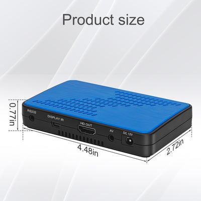 WEDETIAN Mini Sat Receiver DVB-S2 Digital Satelliten Receiver Full HD 1080p (Sat DVB-S/S2, HDTV, HDMI, USB Mediaplayer, vorinstallierte Programmliste, Sleeptimer, Nahbedienung am Gerät, Fernbedienung)