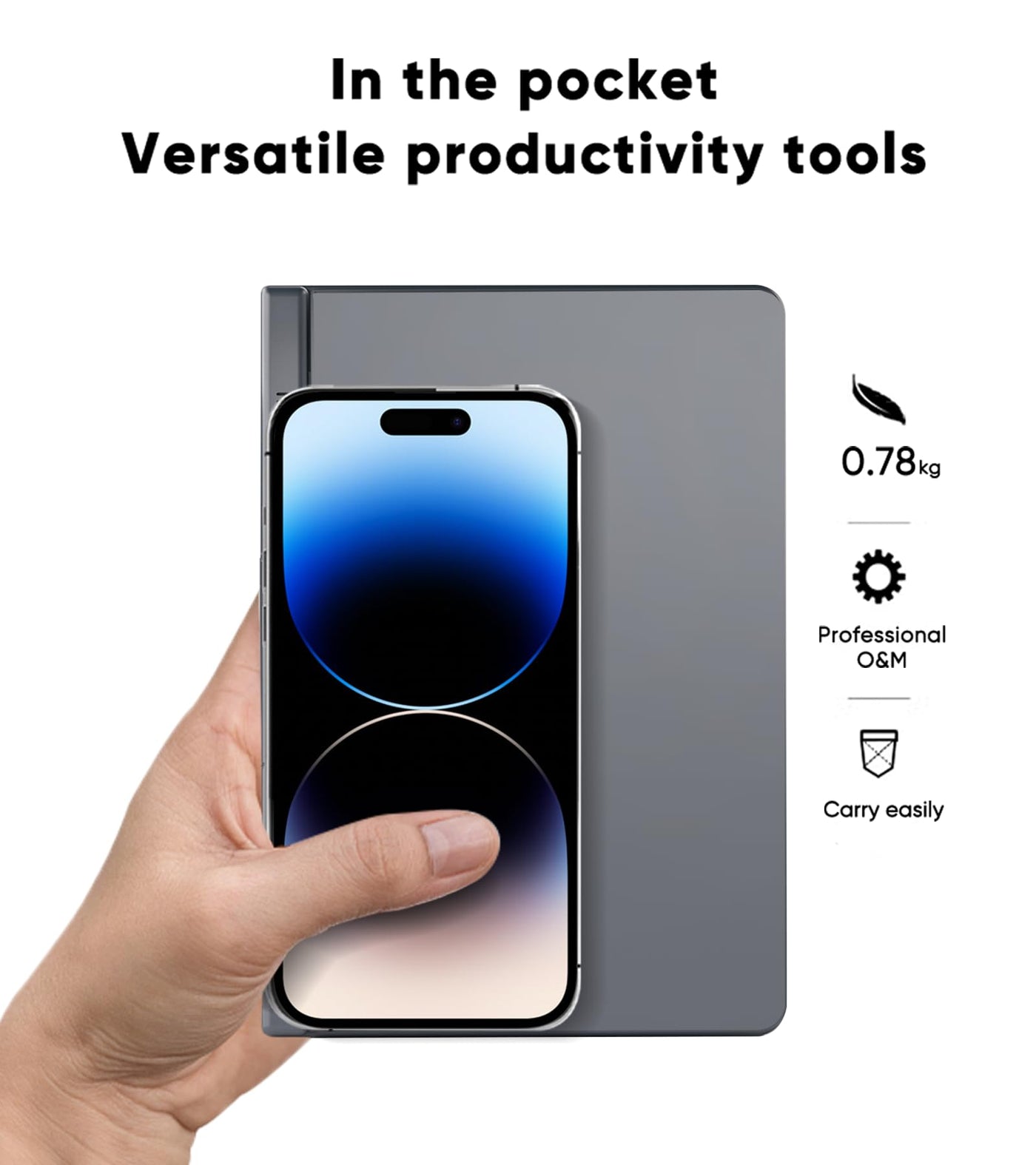 AdvanElink 8 Zoll Mini Laptop InteI N100, 12GB DDR5 1TB SSD, tragbarer Handheld-PC Win11 Pro, Touchscreen mit Stylus-Stift, WiFi6/Kamera/PD-Ladung