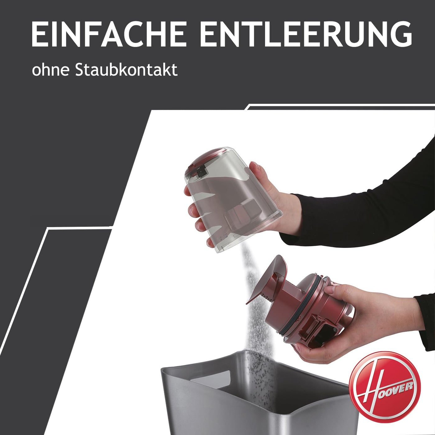 Hoover Ultra Vortex Milbensauger mit UV-Licht, bekämpft Bettwanzen – Polsterreiniger entfernt 99,9 % Bakterien, Allergene, Staub-Milben – Matratzenreiniger für hygienische Reinigung, für Allergiker