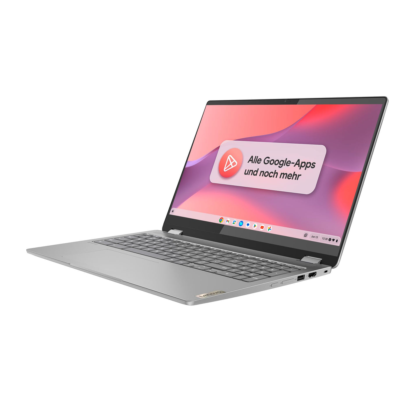 Lenovo Chromebook IdeaPad Flex 3 Convertible Laptop | 15.6" Full HD Display | Intel Celeron N4500 | 8GB RAM | 128GB eMMC | Intel UHD Grafik | ChromeOS | QWERTZ | grau | 3 Monate Premium Care