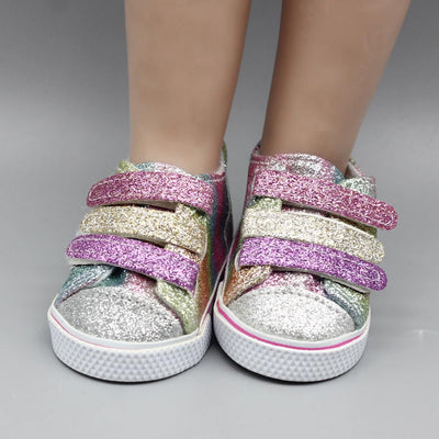 10 Paar 18 Zoll Puppenschuhe, BOSOIRSOU 7cm Stiefel Tanzschuhe Sandalen Freizeitschuhe Segeltuchschuhe Fit für 45cm American Girl Puppe Zubehör