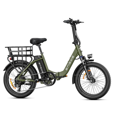 ENGWE E Bike klapprad 20 Zoll, Elektrofahrrad E-Bike Herren Damen, Faltbar Fatbike mit 15.6Ah Wechselakku, Reichweite bis zu 120Km (Grün)