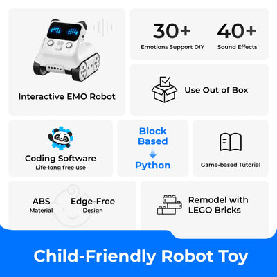 Makeblock Codey Rocky Programmierbarer Roboter, für Kinder, Codierungsroboter, kompatibel mit Scratch und Python, Stem Roboter, Lernspielzeug für Jungen und Mädchen ab 6 Jahren
