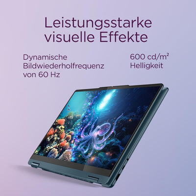 Lenovo Yoga 7 2-in-1 Laptop | Copilot+ | 14"WUXGA OLED | AMD Ryzen AI 7 | 16GB RAM | 512GB SSD | AMD Radeon 860M | Win11 | QWERTZ | Tidal Teal | 3 Monate Premium Care | inkl. Hülle Exklusiv bei Amazon