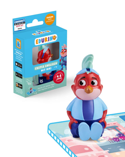 Edurino Figur Niki Erstes Englisch ab 4 Jahren inkl. App | Innovatives & digitales Lernspiel | Spielerisches Englisch Lernen für Kinder | Über 150 Wörter & Phrasen (Figur Niki)