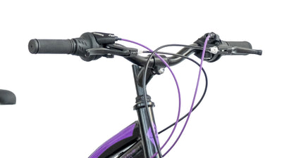 LUCHS Aura Mountainbike 24" & 26" – Das perfekte Fahrrad für Mädchen und Damen/Damenfahrrad, Mädchenfahrrad, Vollgefedert ab 10 Jahren & 145cm (Schwarz, 26" Zoll)