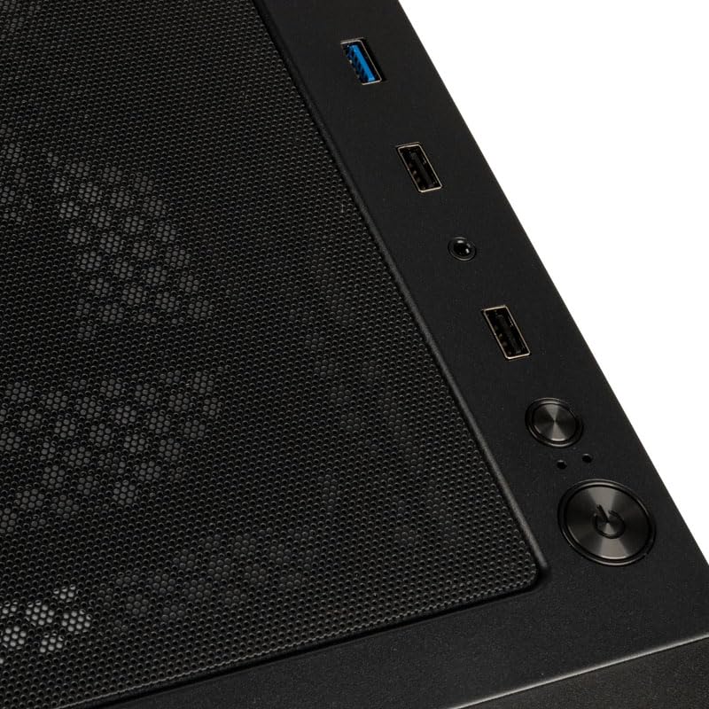 Kolink Observatory MX Glass PC-Gehäuse, Kolink Umbra ARGB-Lüfter, Mesh-PSU-Verkleidung, Glasfrontplatte, SPCC-Stahl, Midi Tower, Schwarz und Weiß