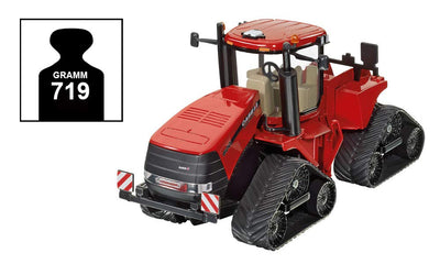 siku 3275, Case IH Quadtrac 600 Raupenschlepper Traktor, 1:32, Metall/Kunststoff, Rot, Funktionales Knickgelenk und siku-Heck-Kupplung