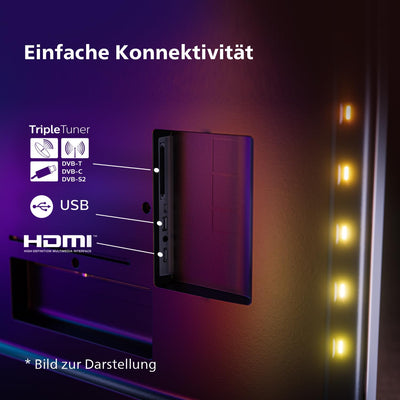 PHILIPS Ambilight TV | 32PFS6908/12 | 80 cm (32 Zoll) LED Full HD Fernseher | 60 Hz | HDR | Smart TV