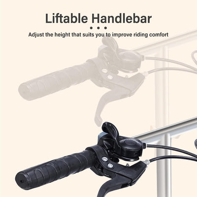 Fahrräder Mit 7-Gang-Antrieb, Faltrad Für Erwachsene, V-Bremse, Rahmen Aus Kohlenstoffreichem Stahl, Mountainbike, Urban Commuter Stadtfahrrad