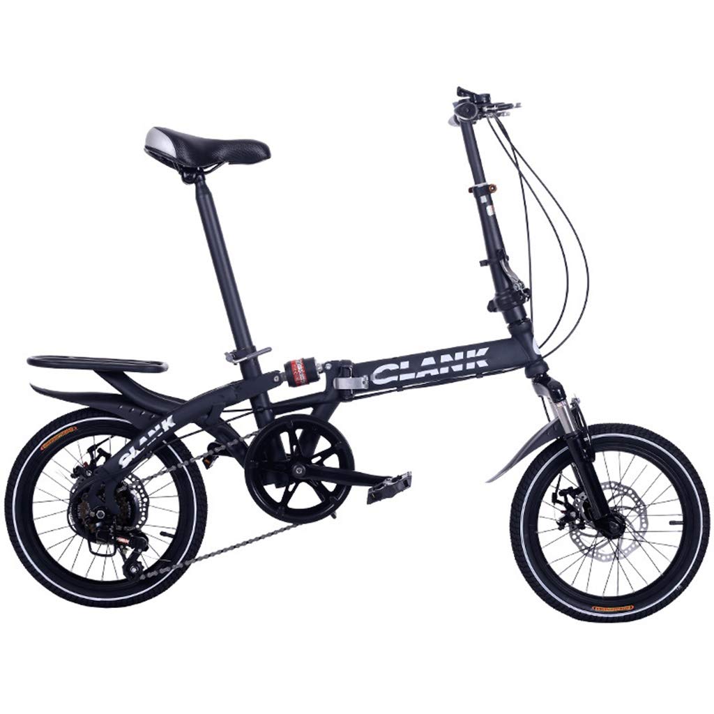 16-Zoll 6 Gang Klappräder, Travel Faltrad, Camping Klapprad mit Tragegriff, Faltfahrrad für Herren und Damen,Doppelscheibenbremse