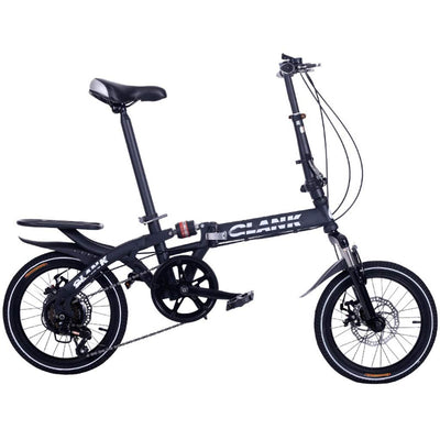 16-Zoll 6 Gang Klappräder, Travel Faltrad, Camping Klapprad mit Tragegriff, Faltfahrrad für Herren und Damen,Doppelscheibenbremse