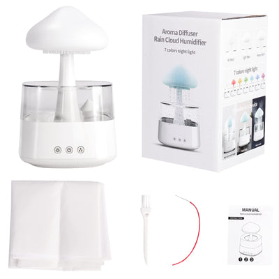 Luftbefeuchter, 450ML Luftbefeuchter Kinderzimmer, luftbefeuchter schlafzimmer,BPA-Frei, Auto Abschaltung, Leicht zu Reinigender Humidifier für Büro, Pflanze (Weiß)