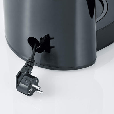 SEVERIN Kaffeemaschine "TypeSwitch" mit Glaskanne, AromaSwitch zur Wahl zwischen 2 Brühprofilen, Kaffeeautomat für bis zu 10 Tassen, 1.000W, Edelstahl-gebürstet-schwarz, KA 4825