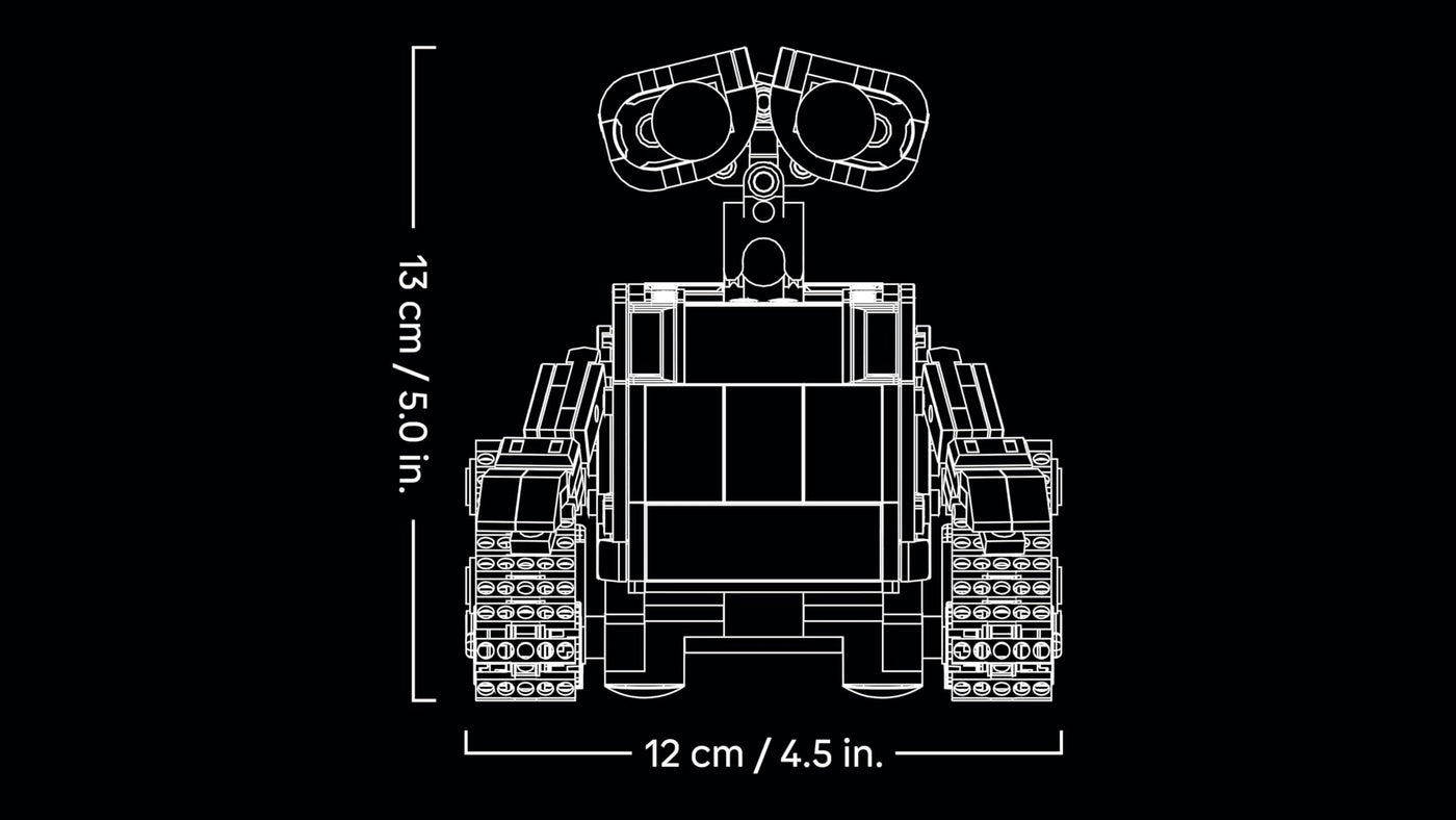 LEGO ǀ Disney and Pixar Wall-E und EVE - Kontruktionsspielzeug für Erwachsene - DIY Set zum Basteln - Baumodell mit M-O & Hal Figuren - Deko zum Bauen - Kreatives Geschenk für Männer und Frauen 43279