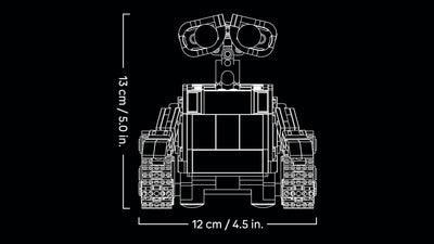 LEGO ǀ Disney and Pixar Wall-E und EVE - Kontruktionsspielzeug für Erwachsene - DIY Set zum Basteln - Baumodell mit M-O & Hal Figuren - Deko zum Bauen - Kreatives Geschenk für Männer und Frauen 43279