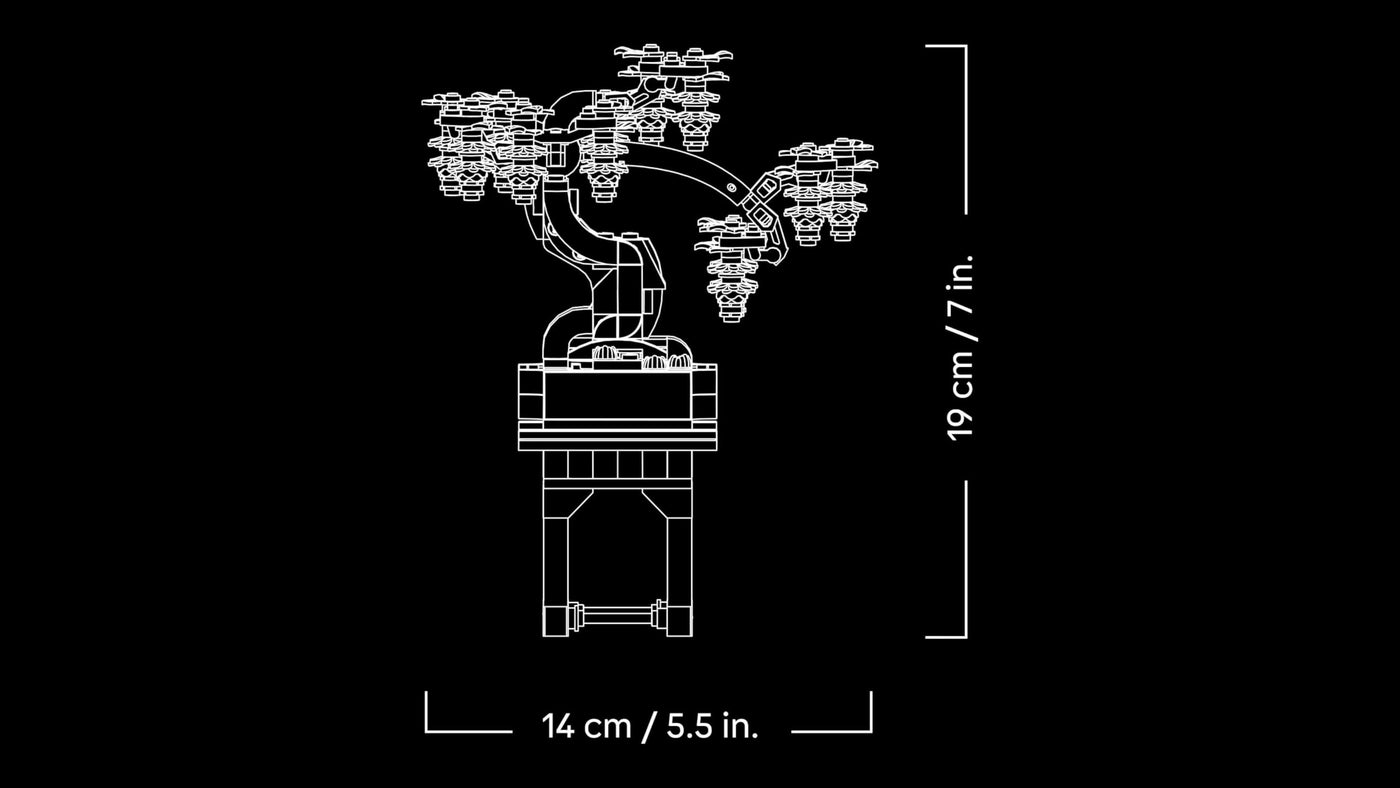 LEGO Botanicals Mini-Bonsais - Bonsai zum Bauen & Ausstellen - Kreative Deko Blumen - Ginkgo, Schwarzkiefer & Wisteria Kunstpflanzen - DIY Deko für Zuhause - Geschenk für Frauen & Männer - 10373