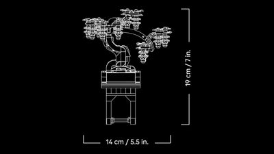 LEGO Botanicals Mini-Bonsais - Bonsai zum Bauen & Ausstellen - Kreative Deko Blumen - Ginkgo, Schwarzkiefer & Wisteria Kunstpflanzen - DIY Deko für Zuhause - Geschenk für Frauen & Männer - 10373